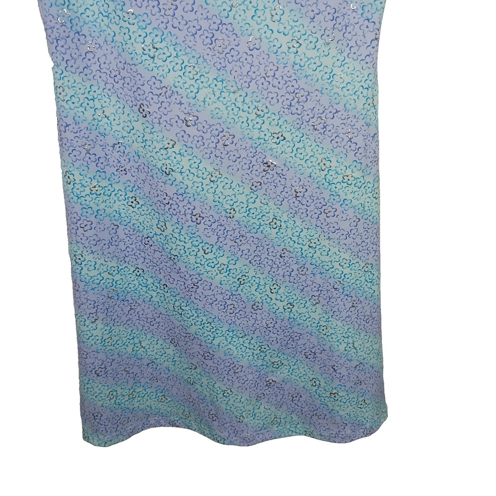 Vintage Taboo Y2K Womens Ditsy Floral Dress Small Blue Purple Boho Fairy 90s - Picture 4 of 8